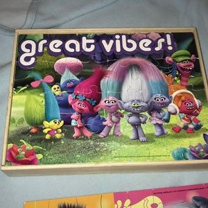 Trolls wooden puzzles